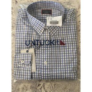 NWT UNTUCKit Durif • Wrinkle Free | Button Up • Blue Check | Men's Small - Slim